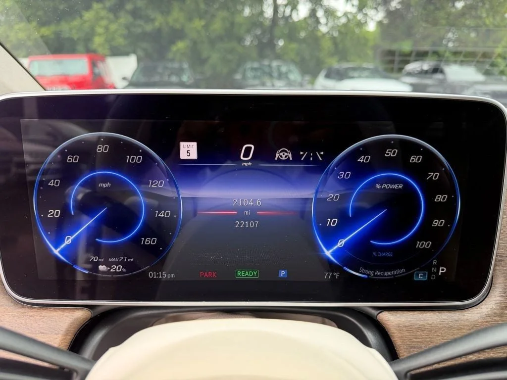 Used 2023 Polar White Mercedes-Benz EQS 450+ Sedan w/ Active Ambient Lighting & Rear Spoiler image 15