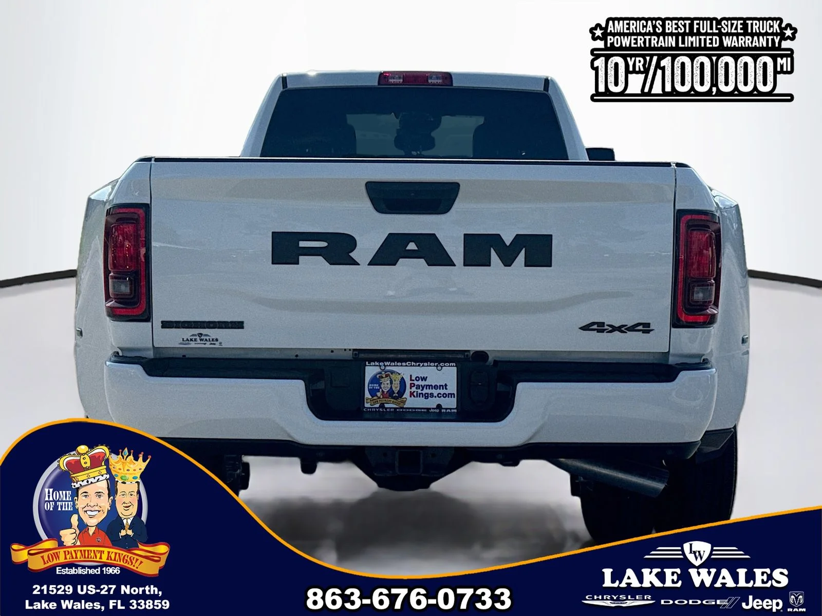 New 2026 Bright White Clear-Coat Exterior Paint RAM Big Horn image 5