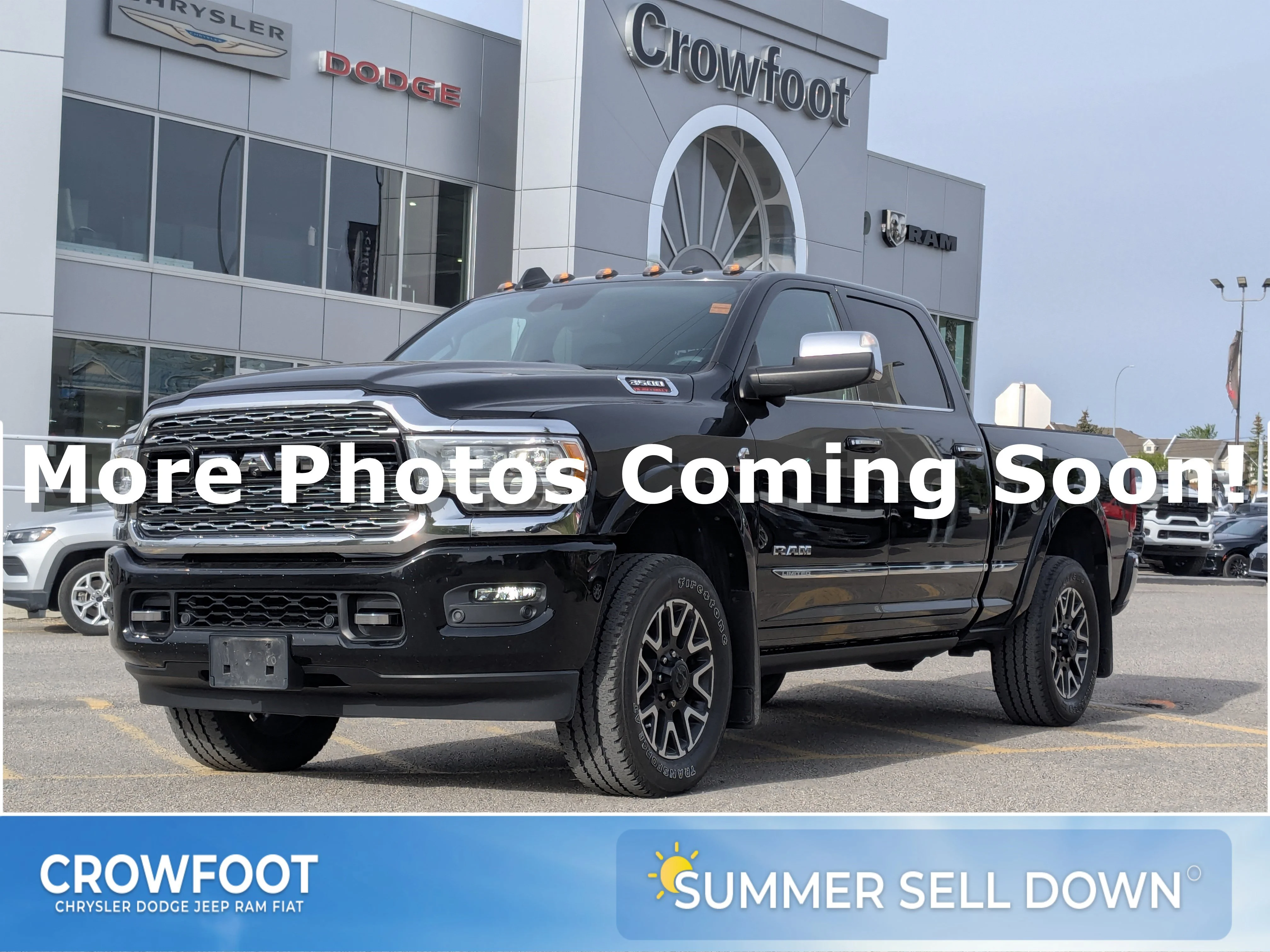 Used 2020 Black RAM Limited - - 6.7L Cummins HO Diesel - 5th Wheel/Gooseneck Prep - Level 1 Grp - Power Sunroof & More! image 1