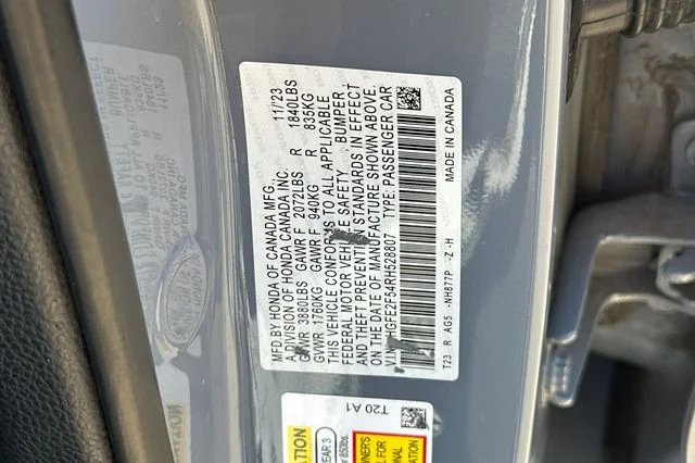 Used 2024 Sonic Gray Pearl Honda Sport image 33