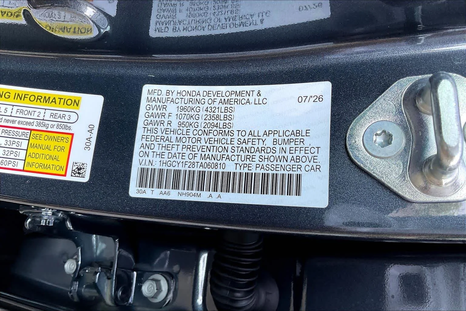 New 2026 Meteorite Gray Metallic Honda LX image 19