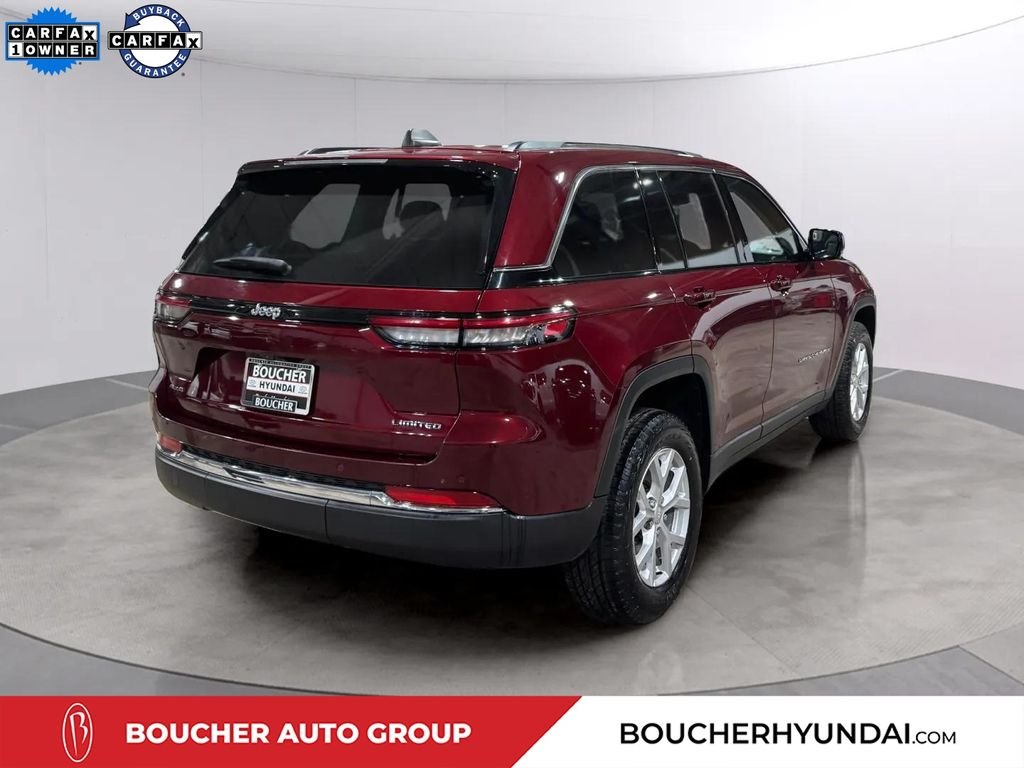 Used 2023 Velvet Red Pearlcoat Jeep Limited image 3