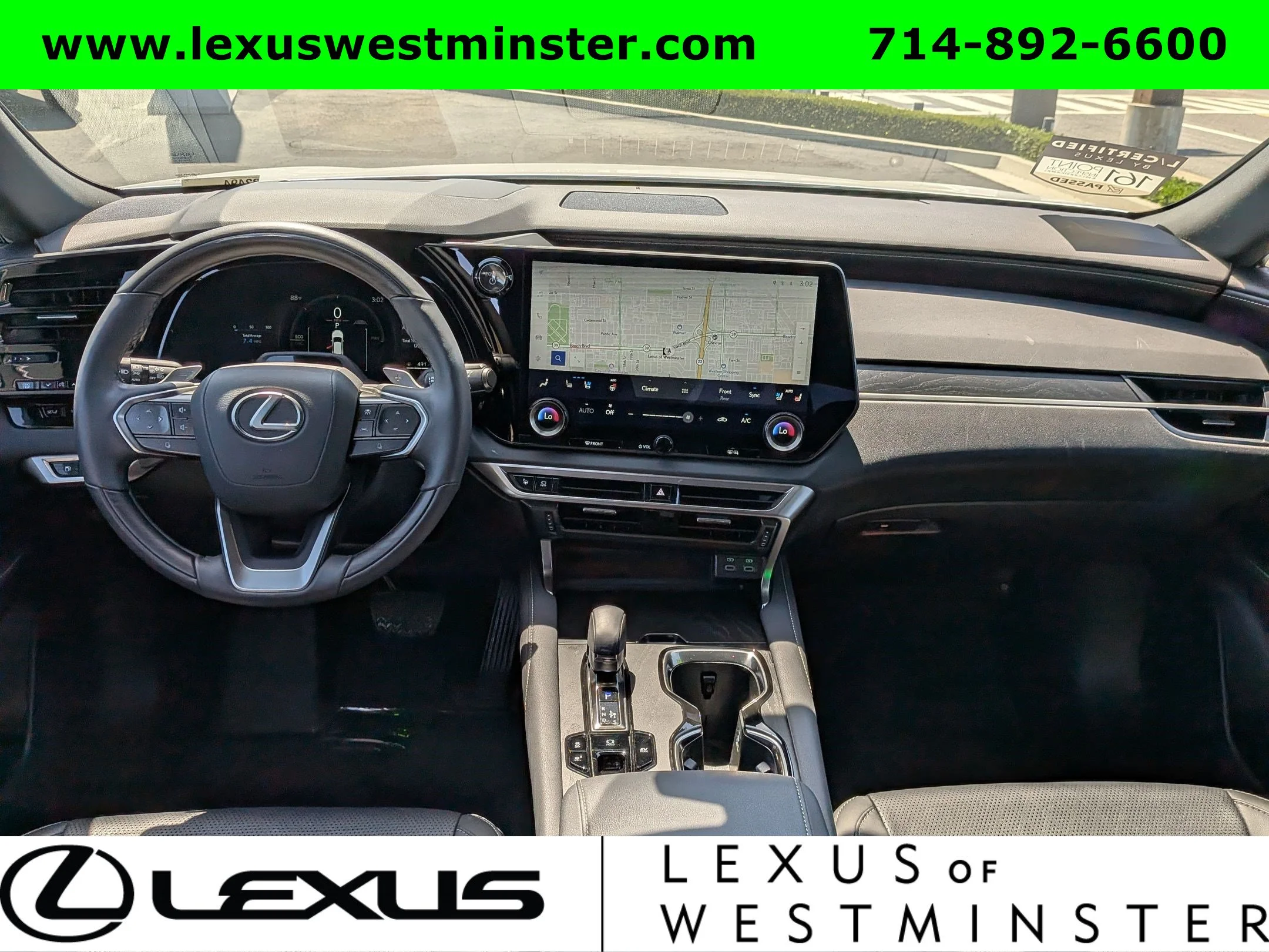 Certified Used 2025 White Lexus RX 350h Premium Plus image 15