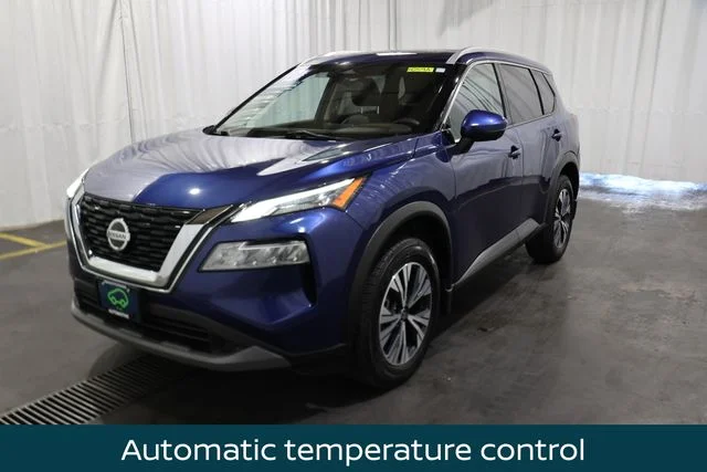 Certified Used 2021 Blue Nissan SV image 6
