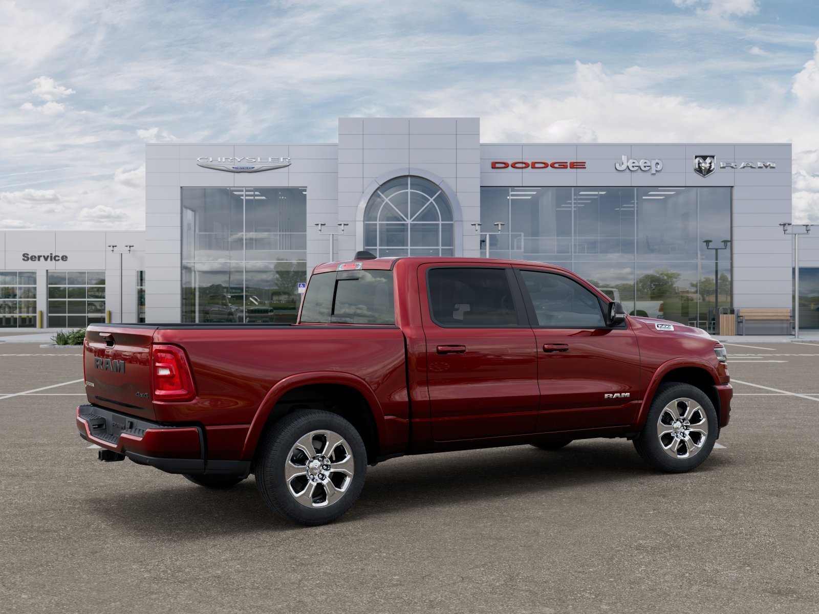 New 2025 Delmonico Red Pearlcoat RAM Big Horn image 17