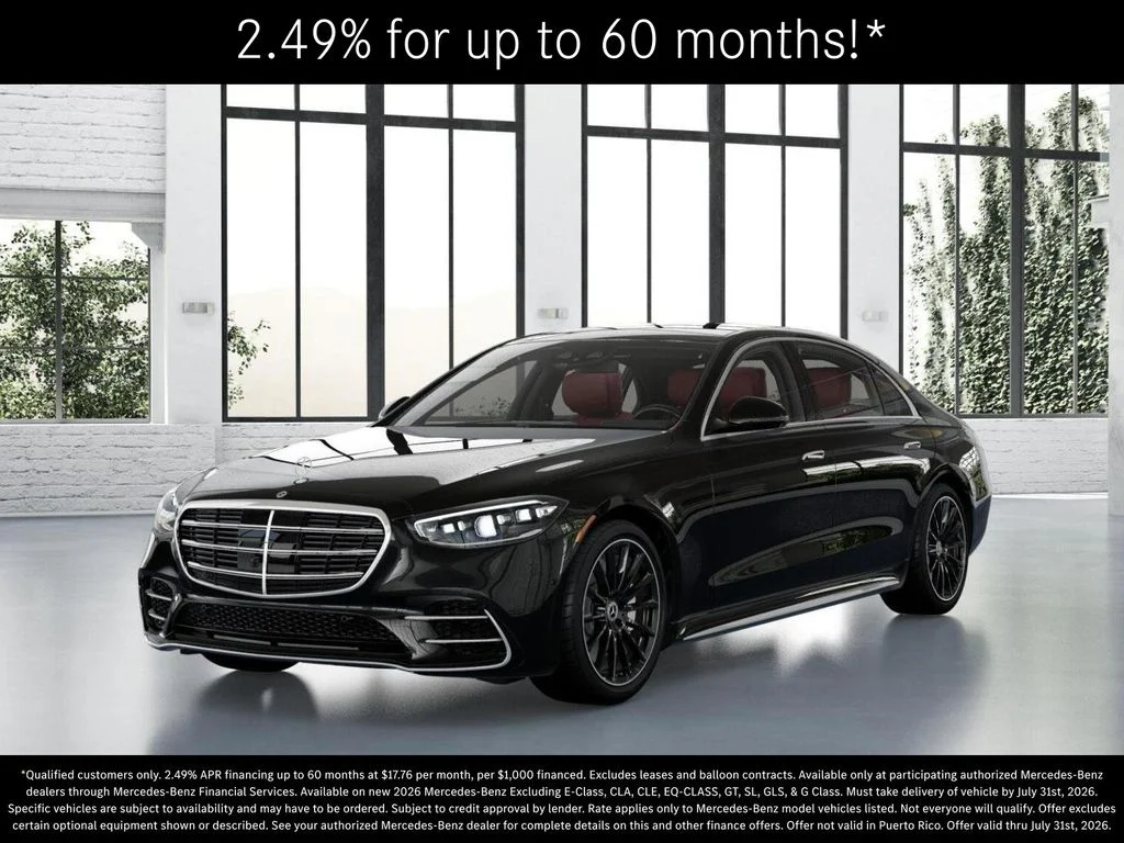 New 2026 Obsidian Black Metallic Mercedes-Benz S 580 image 40