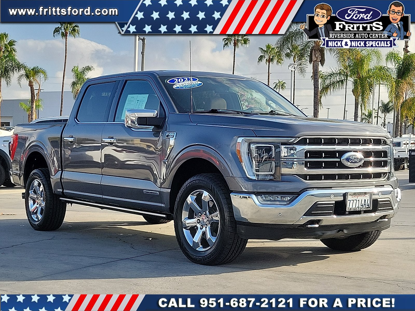 Certified Used 2023 Gray Metallic Ford LARIAT image 21