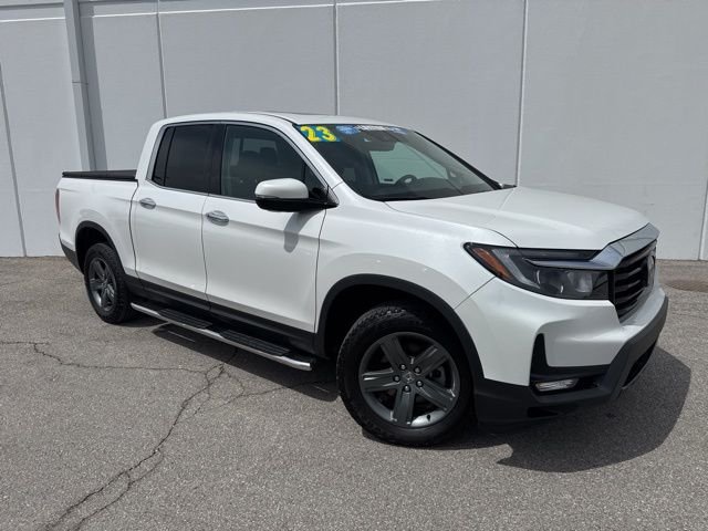 Used 2023 Honda Ridgeline RTL-E with VIN 5FPYK3F73PB031586 for sale in Kansas City