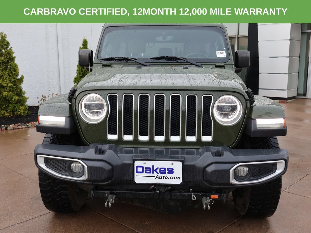 Used 2020 Jeep Wrangler Unlimited Sahara with VIN 1C4HJXEG7LW335336 for sale in Kansas City