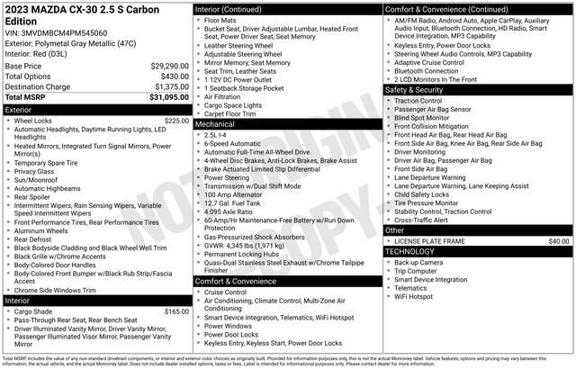 Used 2023 Gray Mazda 2.5 S Carbon Edition image 22