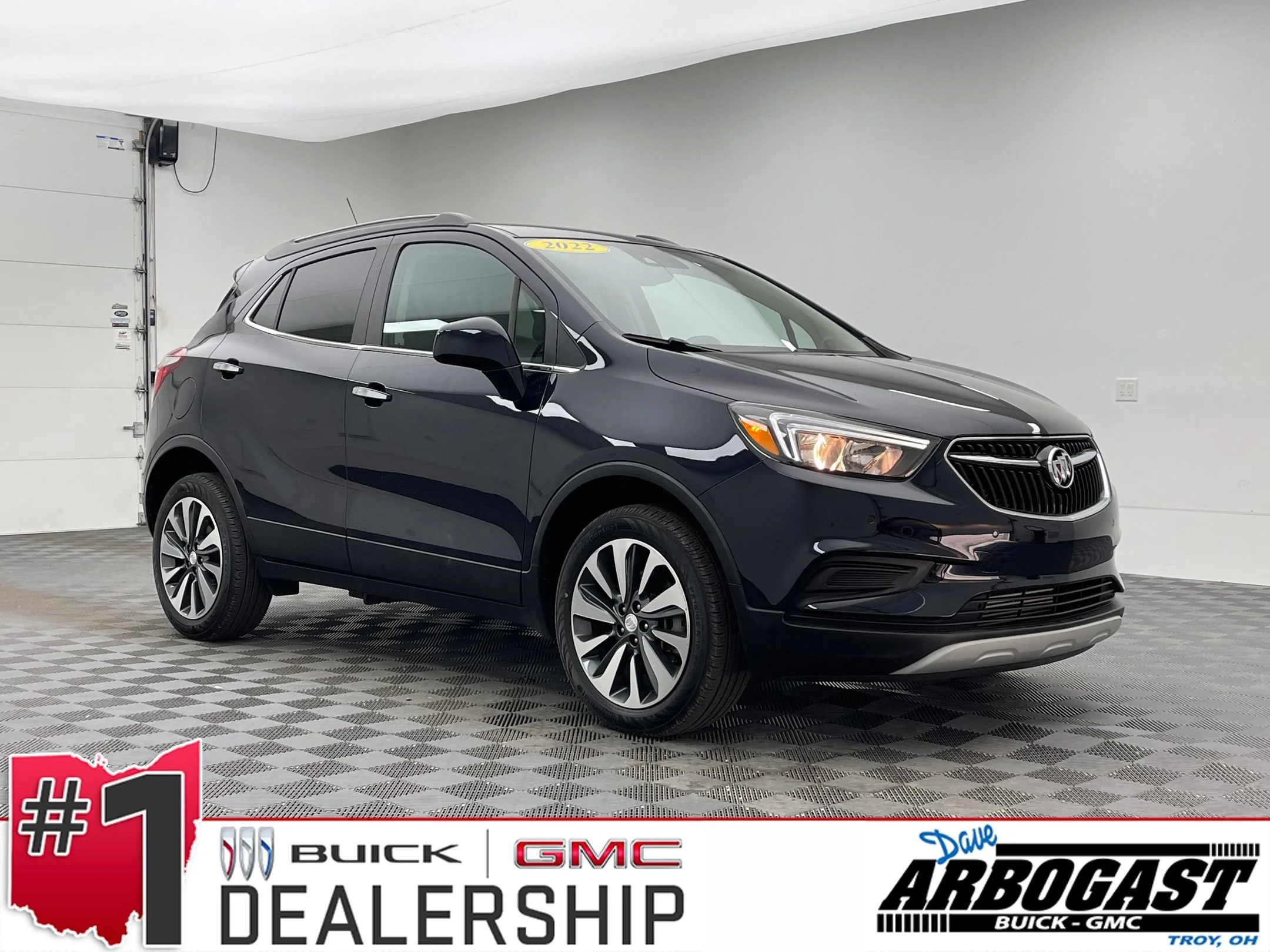 Used 2022 Dark Moon Blue Metallic Buick Preferred image 1