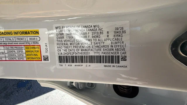 New 2026 Platinum White Pearl Honda 2WD SPORT image 32