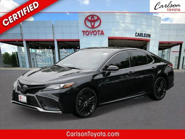 Certified Used 2021 MIDNIGHT BLACK METAL Toyota  image 1