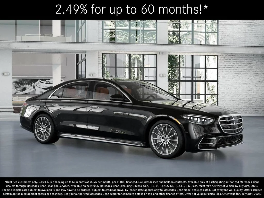 New 2026 Obsidian Black Metallic Mercedes-Benz S 580 image 54