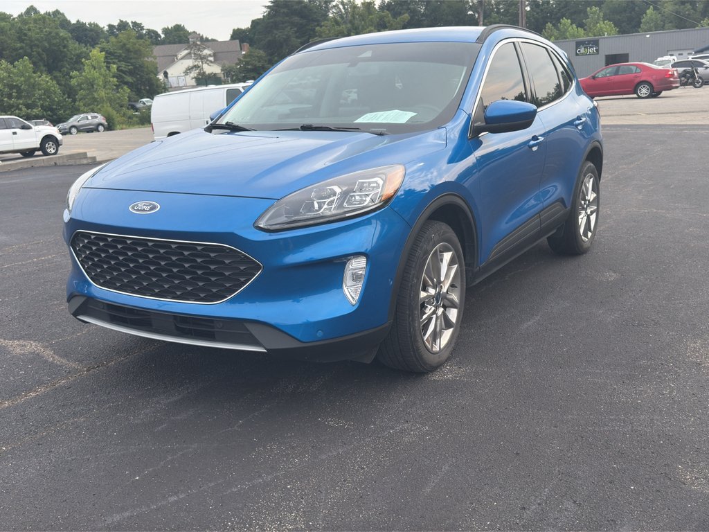 Used 2021 Velocity Blue Metallic Ford Titanium image 1