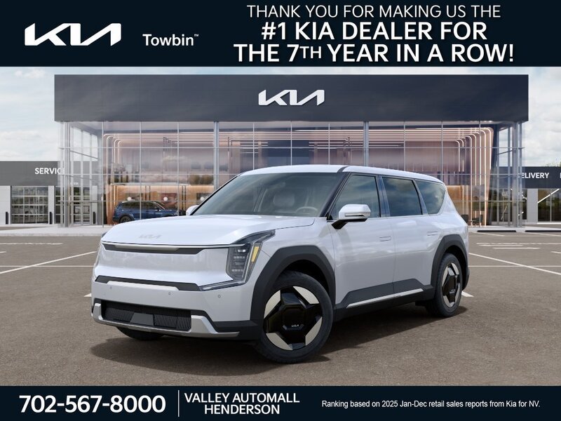 Glacial White Pearl 2026 Kia EV9 SUV / Crossover Rear-Wheel Drive