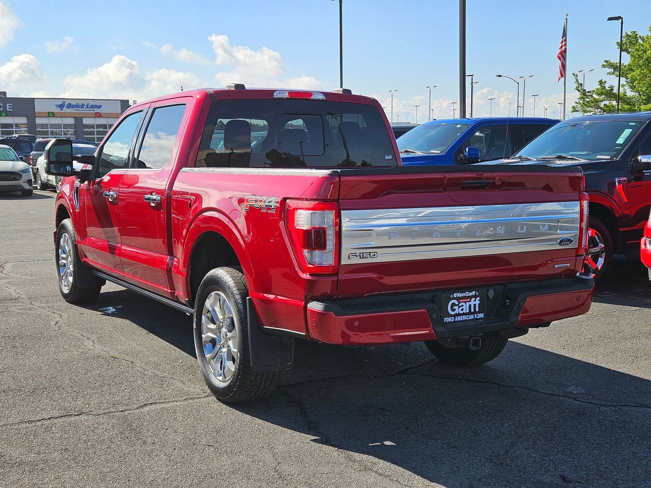Used 2023 Rapid Red Metallic Tinted Clearcoat Ford Platinum image 5