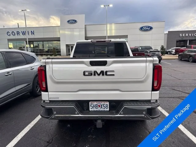 Used 2021 White Frost Tri-Coat GMC SLT image 8