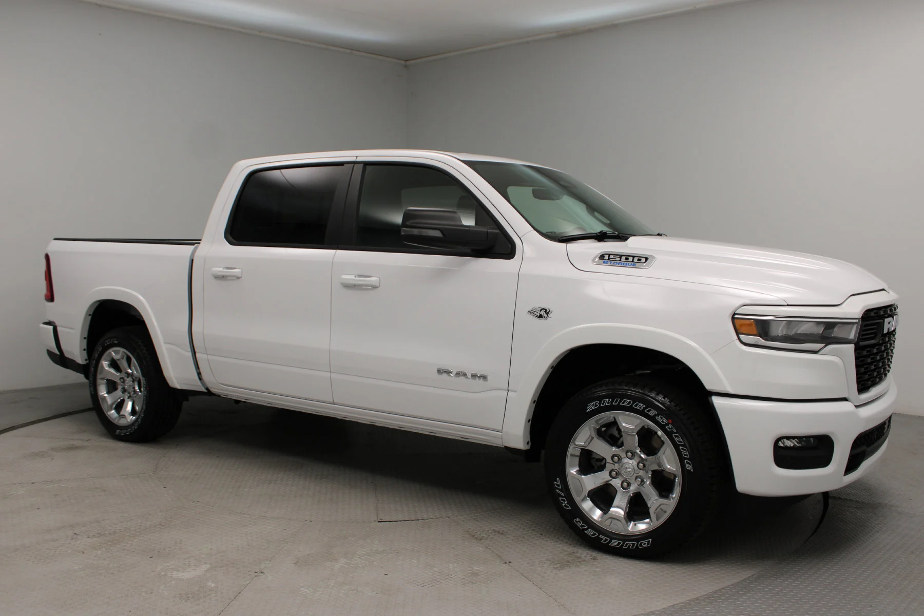 New 2026 Bright White Clear-Coat Exterior Paint RAM Big Horn 4x4 Crew Cab 5