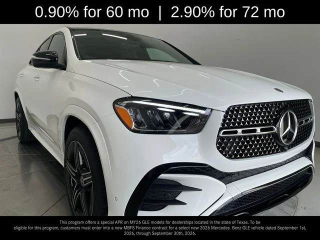 New 2026 Polar White Mercedes-Benz GLE 450 Coupe image 1