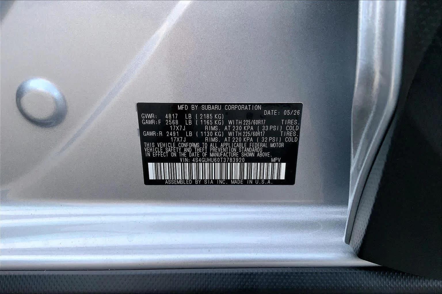 New 2026 ICE SILVER METALLIC Subaru Wilderness image 16