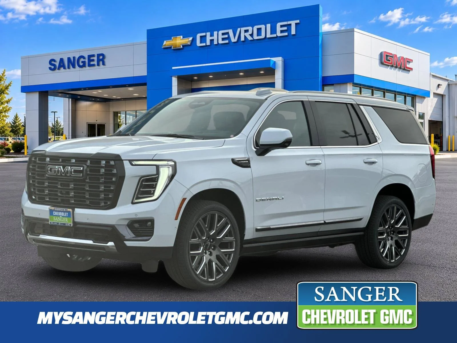 New 2027 Glacier White Tricoat GMC Denali Ultimate image 1