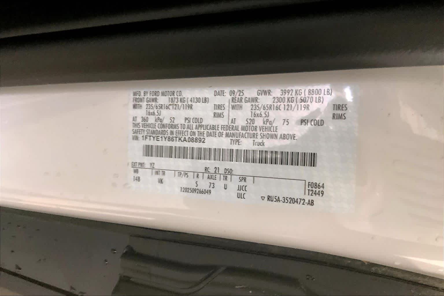 New 2026 Oxford White Ford Cargo Van image 16