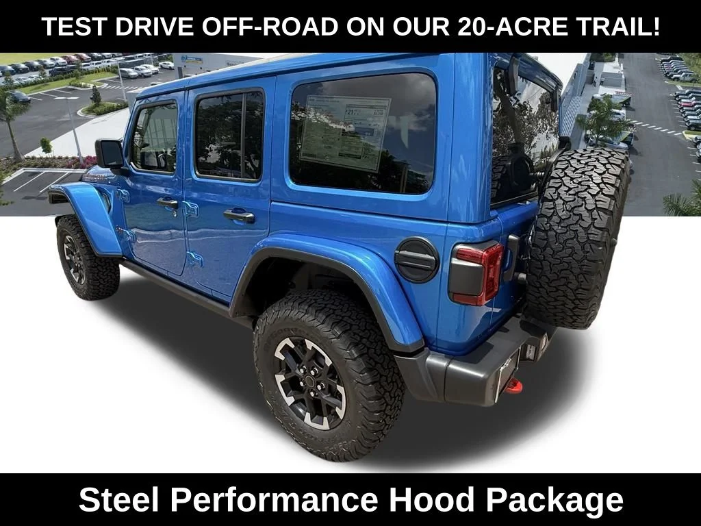 New 2026 Hydro Blue Pearl-Coat Exterior Paint Jeep Rubicon image 6
