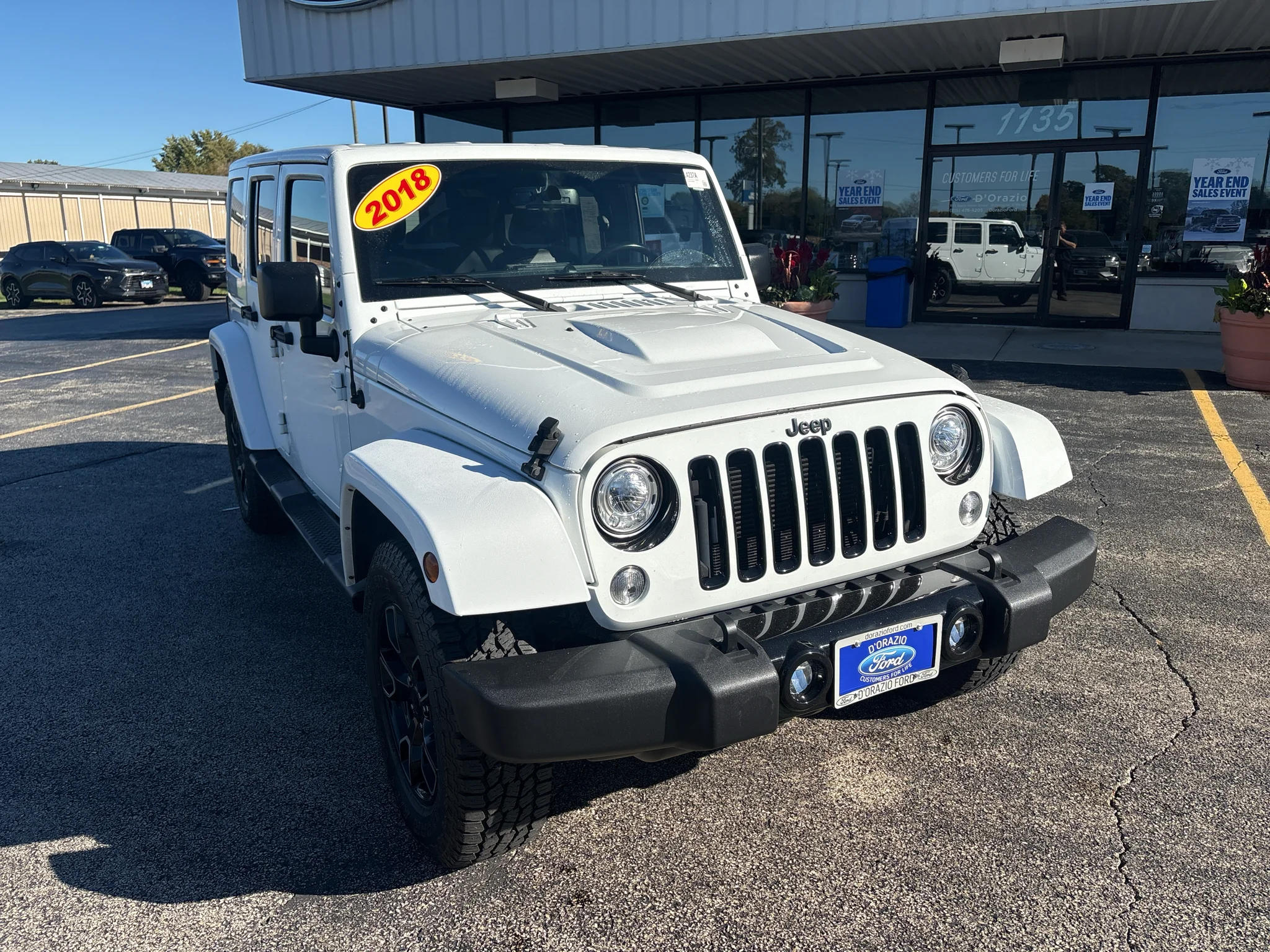 Bright White Clearcoat 2018 Jeep Wrangler SUV / Crossover Four-Wheel Drive 