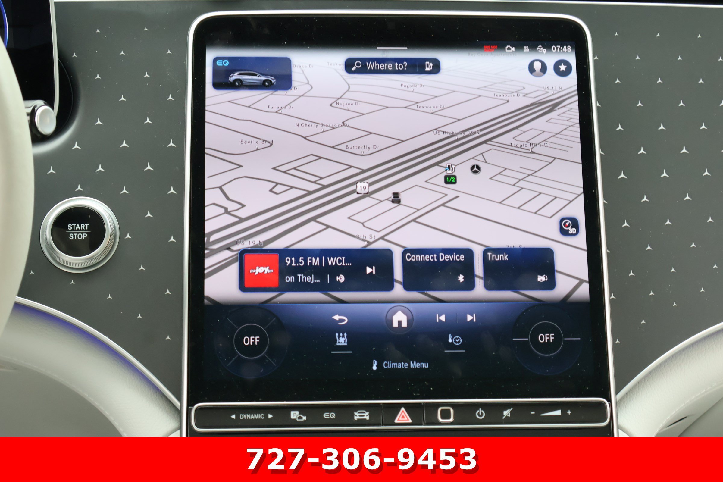 Certified Used 2025 Twilight Blue Metallic Mercedes-Benz EQE 350+ image 3