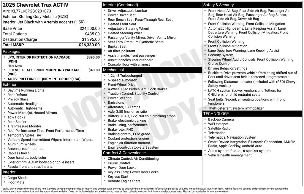 Used 2025 Gray Chevrolet ACTIV image 4
