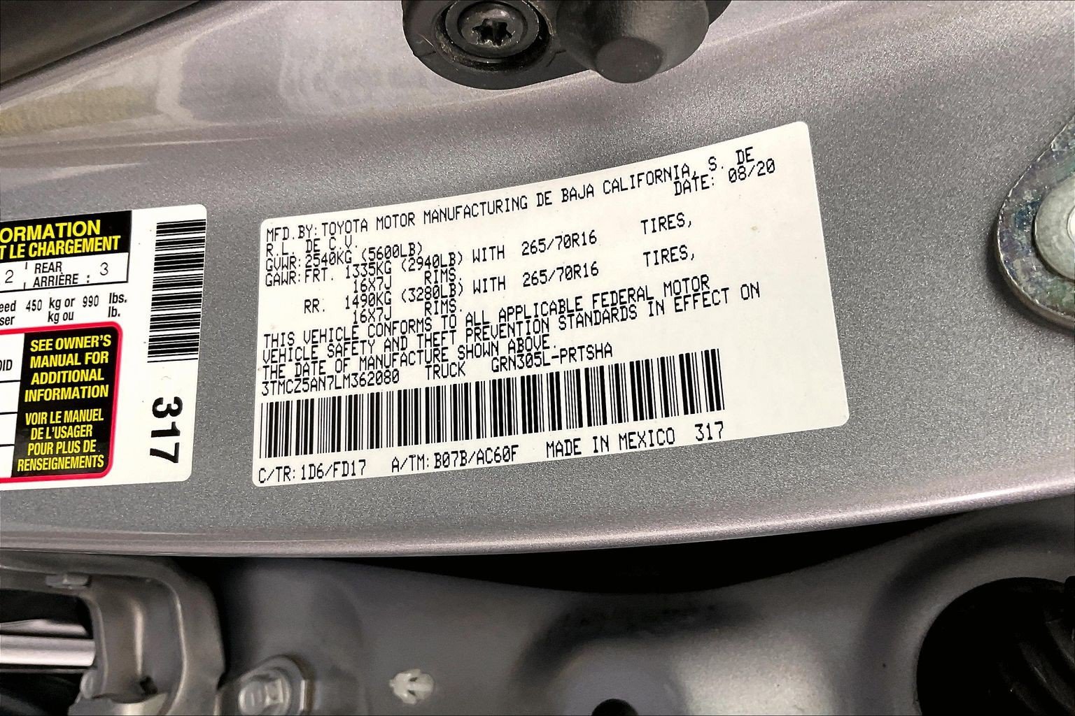 Used 2020 Silver Sky Metallic Toyota TRD Off-Road image 35