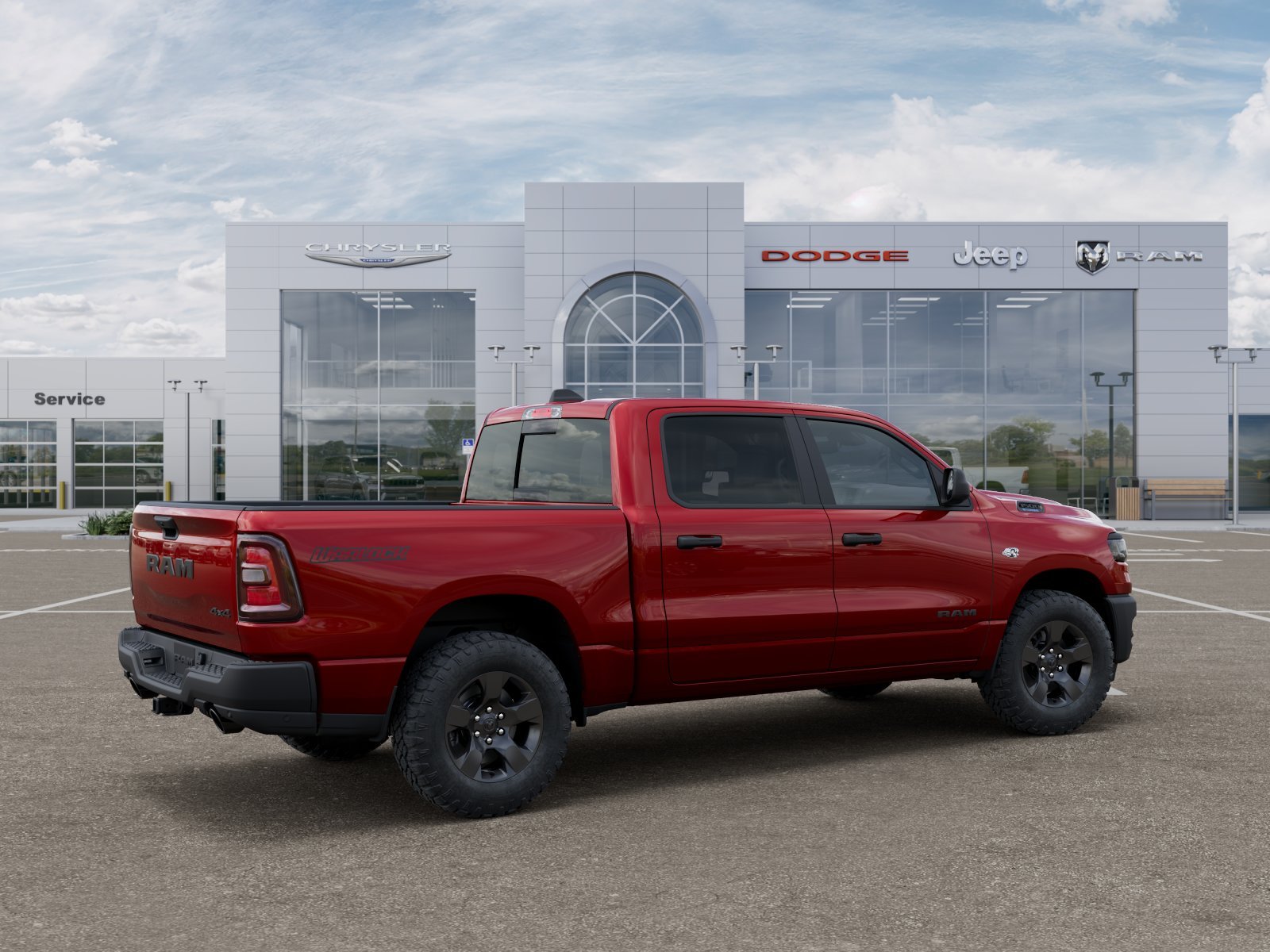 New 2026 Molten Red Pearl-Coat Exterior Paint RAM Warlock image 13