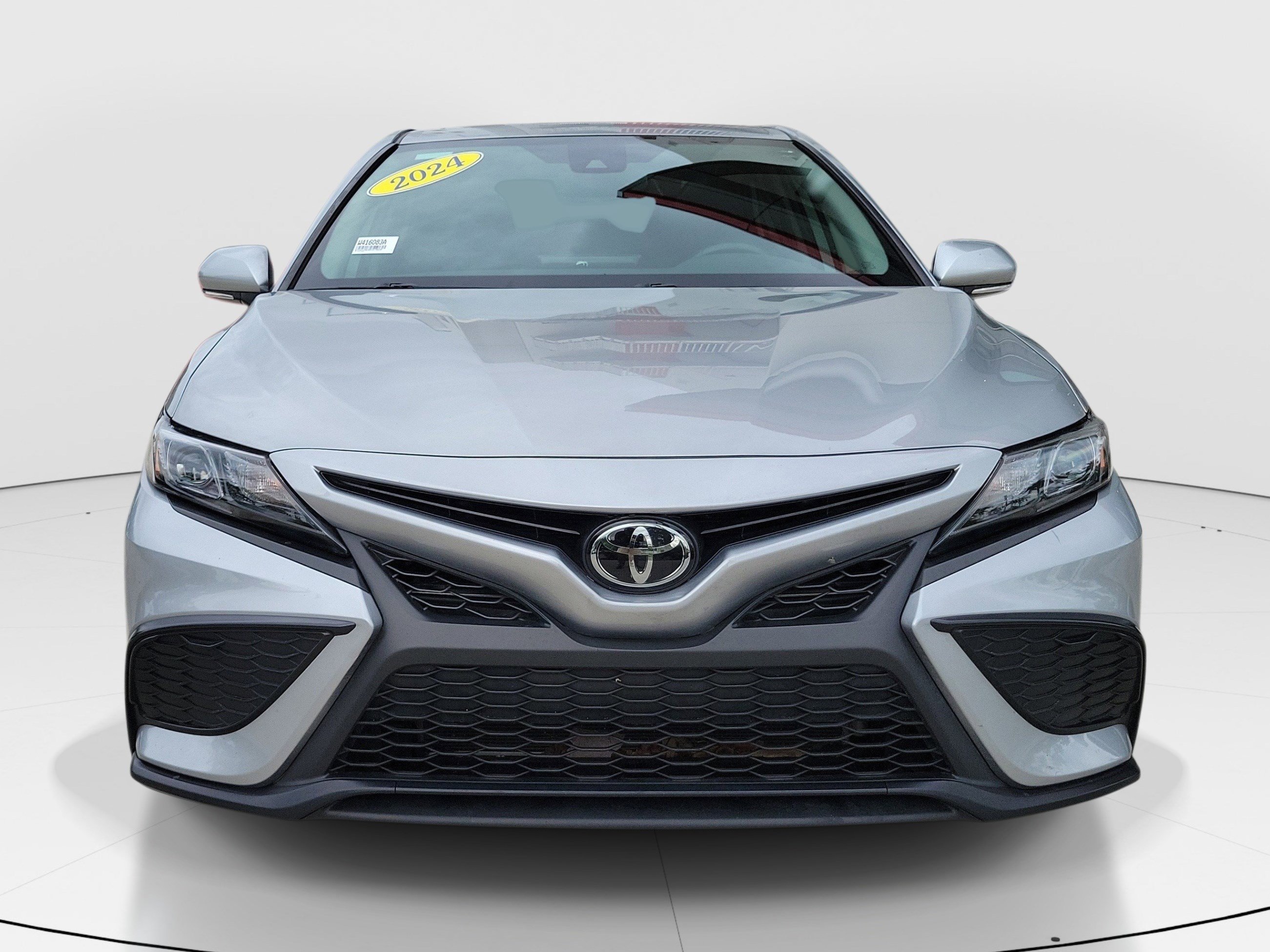 Used 2024 Celestial Silver Metallic Toyota SE image 2