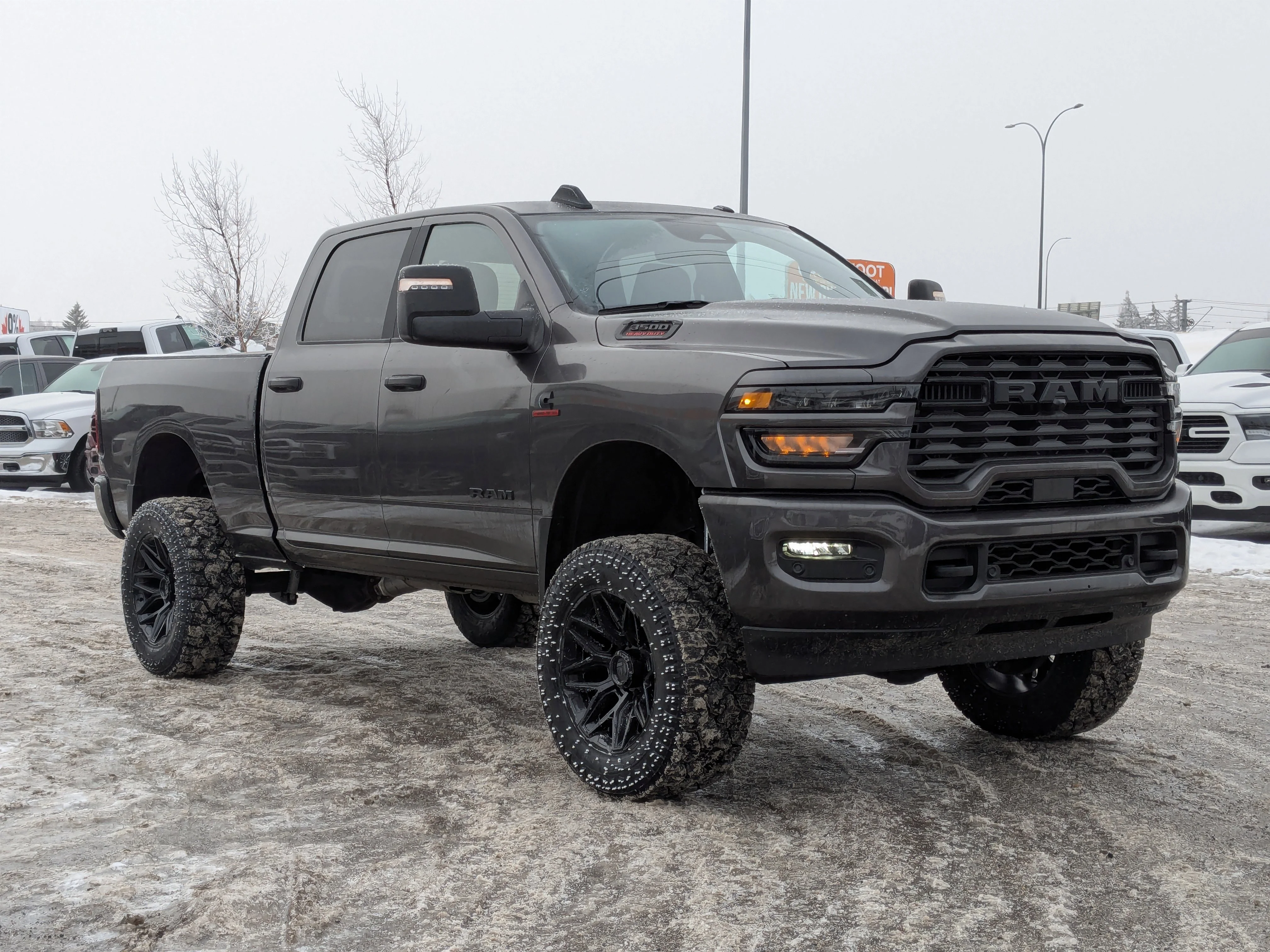New 2025 Grey RAM BIG HORN - - CUMMINS HO - 5 LIFT - 35 A/T TIRES - FUELS & TONS MORE! image 2