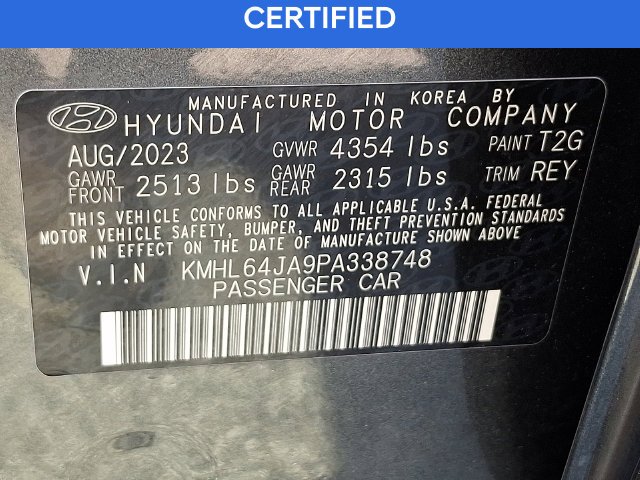 Certified Used 2023 Gray Hyundai SEL image 27