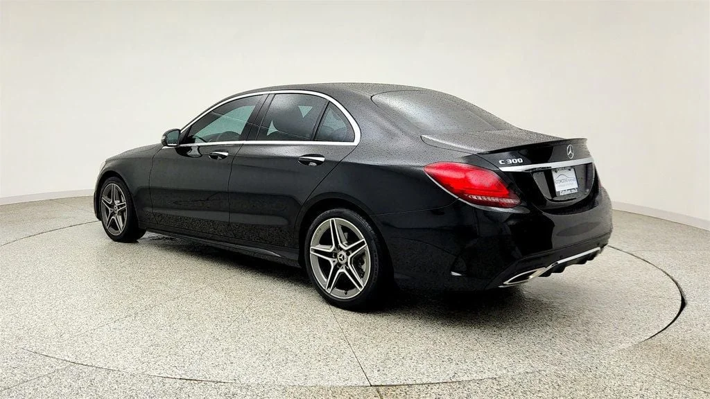 Used 2020 Black Mercedes-Benz C 300 4MATIC Sedan w/ AMG® Line & Premium Pkgs & Panorama Sunroof image 7