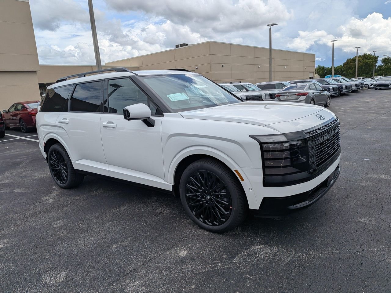 New 2027 Creamy White Pearl Hyundai Calligraphy Black Ink image 1
