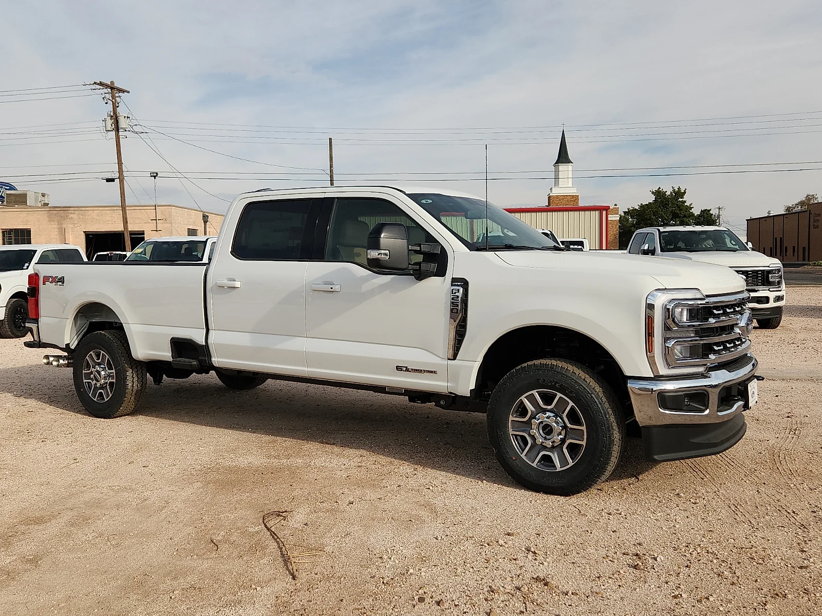 New 2026 Star White Metallic Tri-Coat Ford Lariat image 8