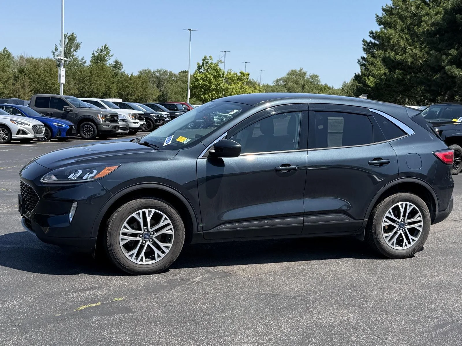 Used 2022 Stone Blue Ford SEL image 4