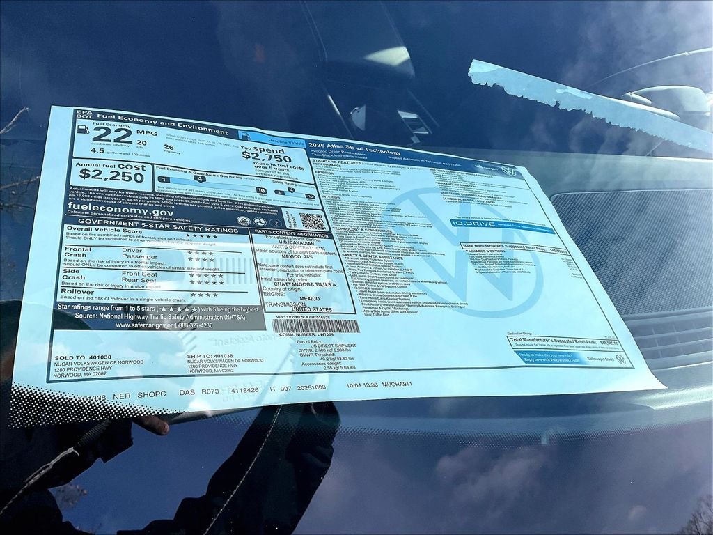 2026 Volkswagen Atlas SE w/Tech - Photo 18