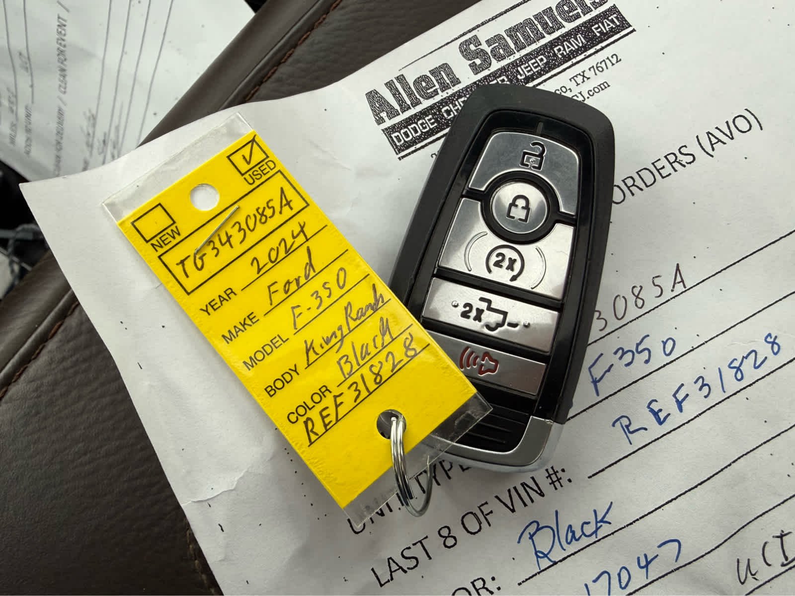 Used 2024 Agate Black/Darkened Bronze Ford King Ranch image 10