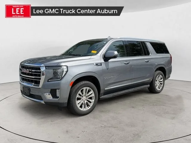 Used 2022 Satin Steel Metallic GMC SLT image 1
