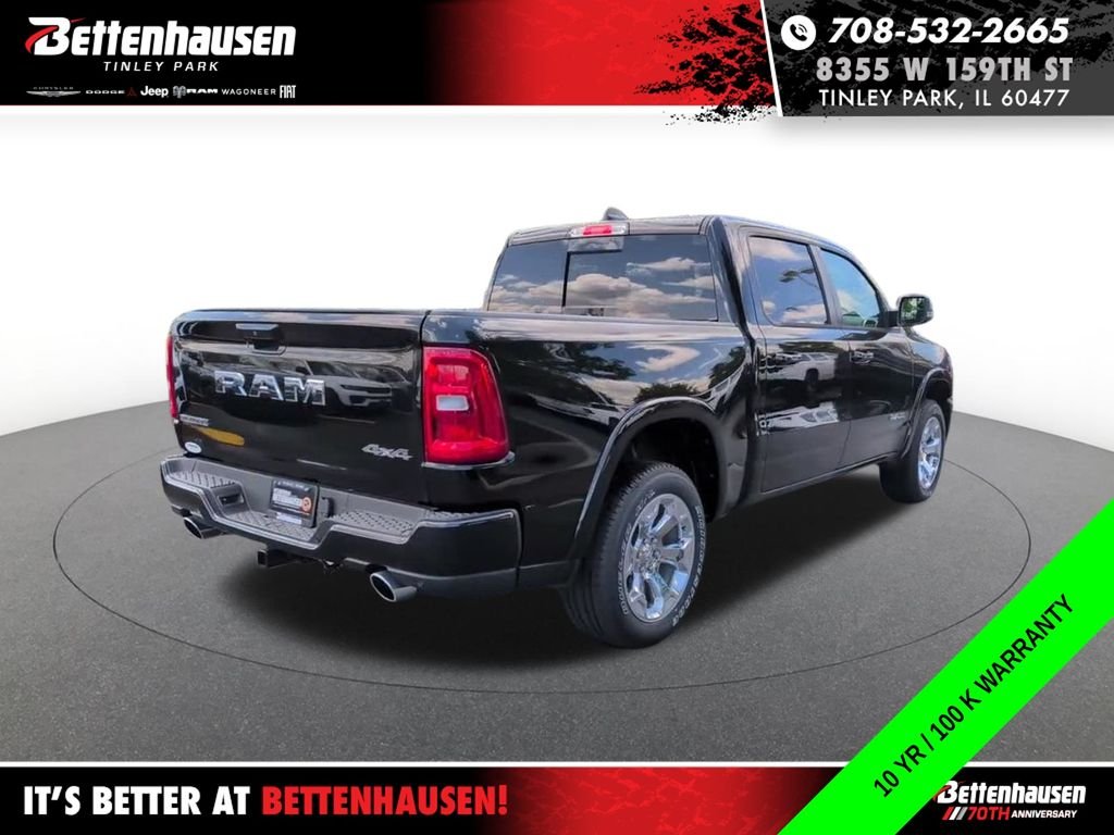 New 2026 Diamond Black Crystal Pearl-Coat Exterior Paint RAM Big Horn/Lone Star image 6