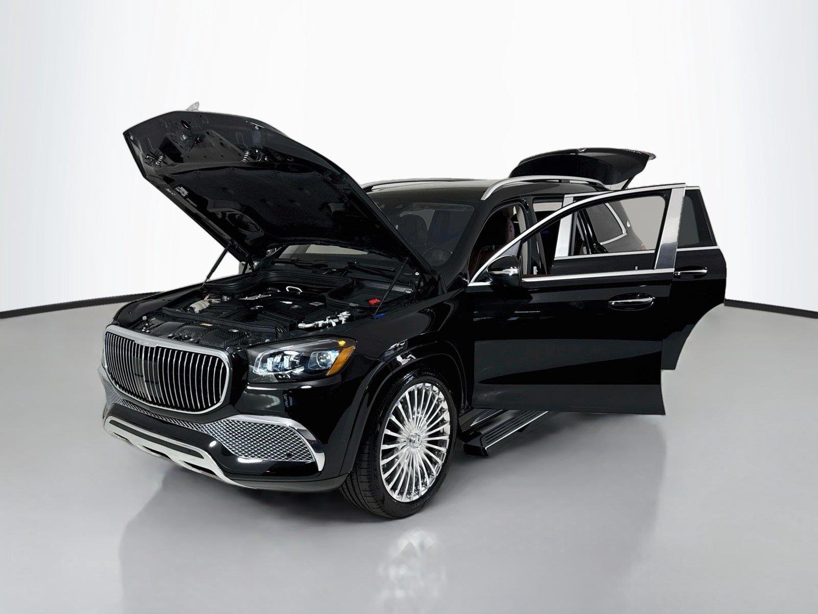 Used 2021 Obsidian Black Metallic Mercedes-Benz Maybach GLS 600 | One Owner | Executive Seating image 52