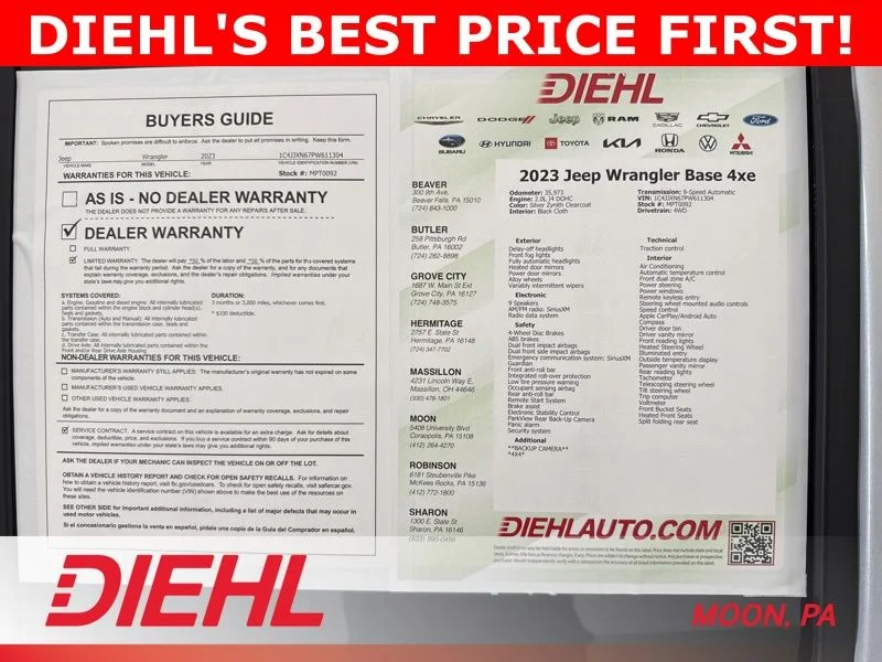Used 2023 Silver Jeep Base 4xe image 8