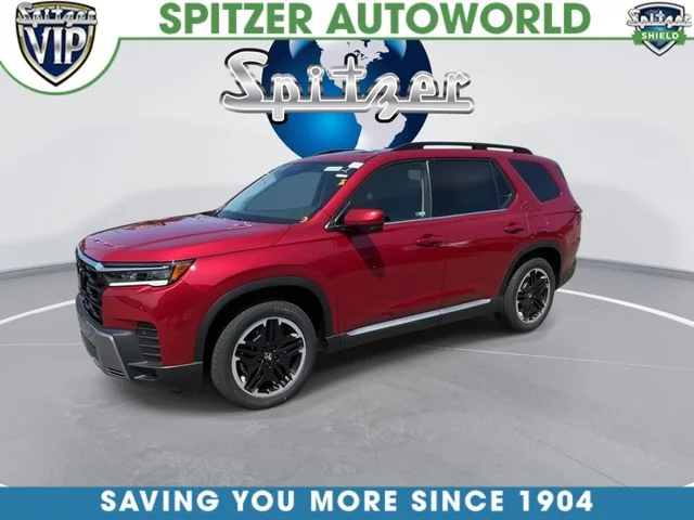 New 2026 Radiant Red Metallic II Honda AWD Touring Blackout image 4