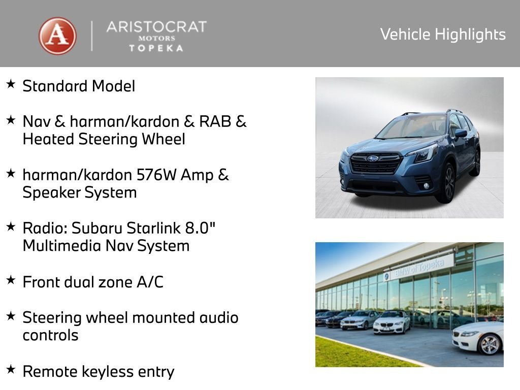 Used 2022 Subaru Forester Limited with VIN JF2SKAPC5NH407377 for sale in Kansas City