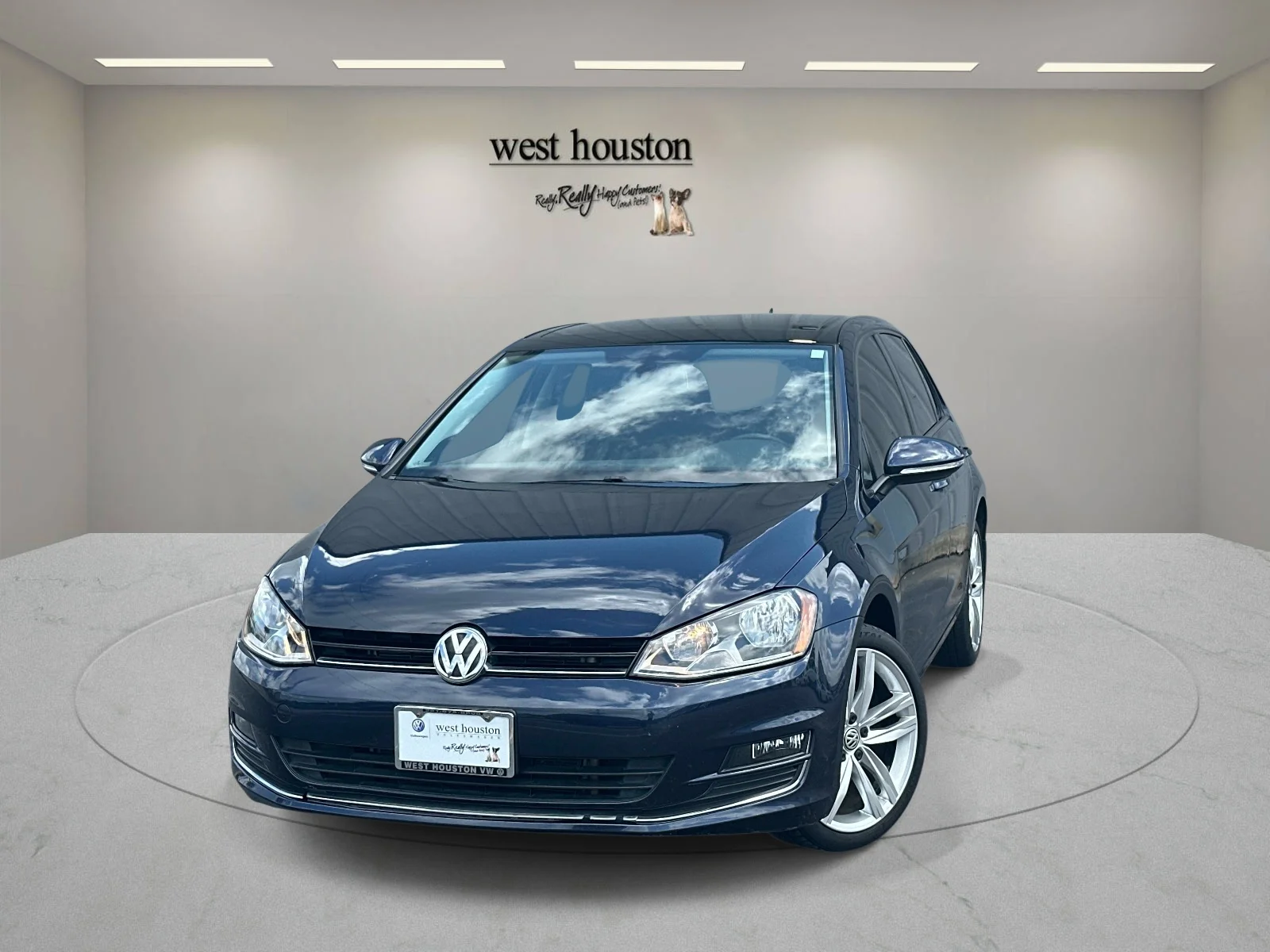 Used 2015 Blue Volkswagen 4dr HB Auto TSI S w/Sunroof image 1