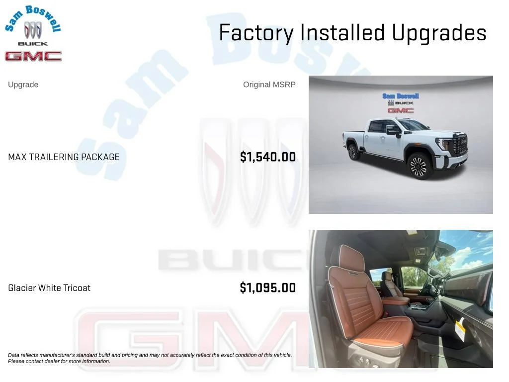 New 2026 Glacier White Tricoat GMC Denali Ultimate image 3